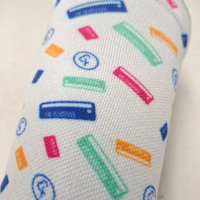 Crew Length parkrun Barcode Socks (White)