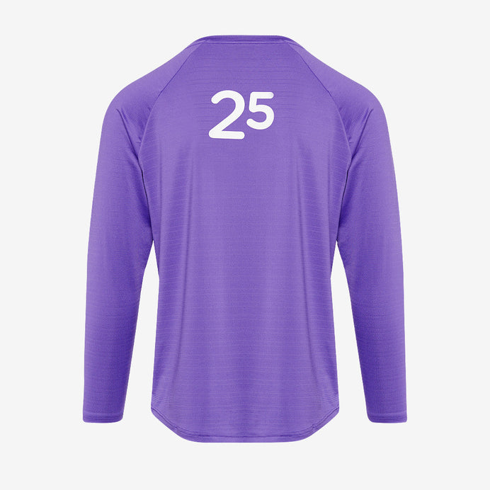 parkrun Milestone Men's Long Sleeve Shirt 25 - Purple