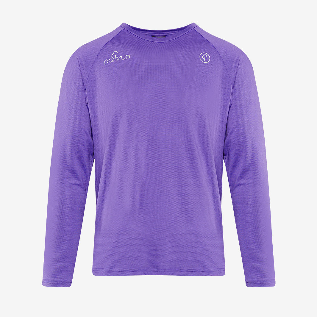 parkrun Milestone Men's Long Sleeve Shirt 25 - Purple