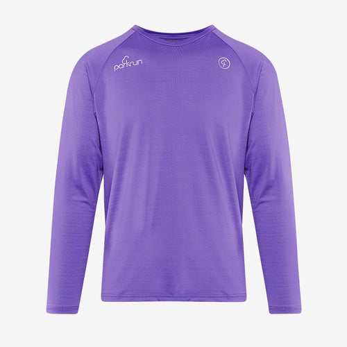 parkrun Milestone Men's Long Sleeve Shirt 25 - Purple