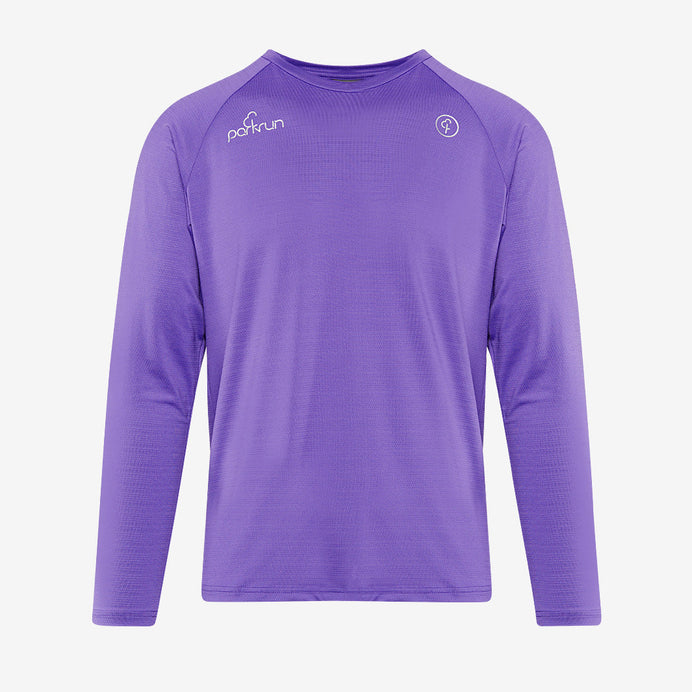 parkrun Milestone Men's Long Sleeve Shirt 25 - Purple
