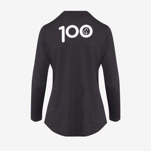 parkrun Milestone Women's Long Sleeve Shirt 100 - Black