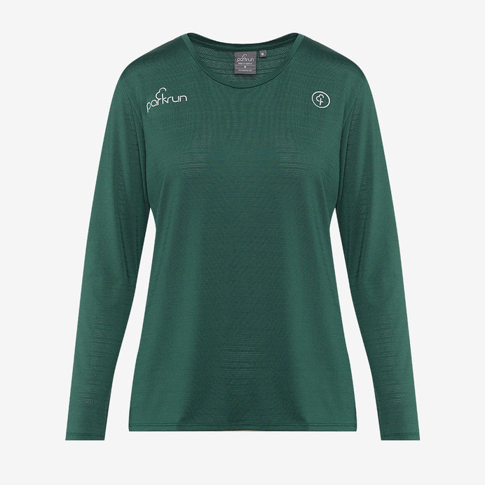 parkrun Milestone Women's Long Sleeve Shirt 250 - Green
