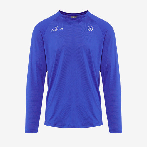 parkrun Milestone Men's Long Sleeve Shirt 500 - Blue