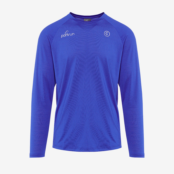 parkrun Milestone Men's Long Sleeve Shirt 500 - Blue