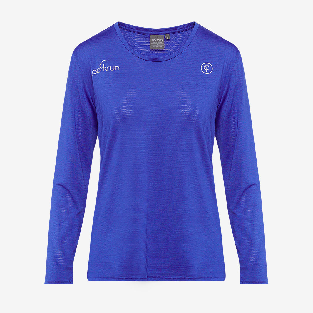 parkrun Milestone Women's Long Sleeve Shirt 500 - Blue