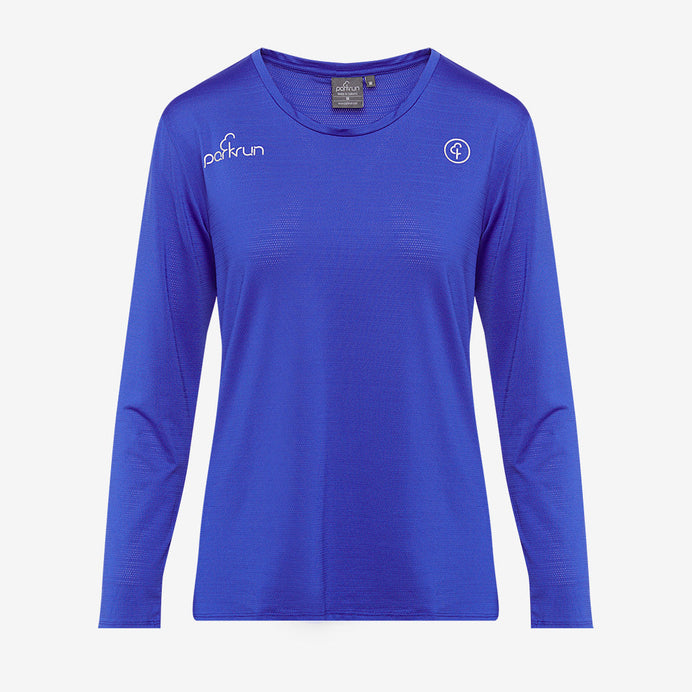 parkrun Milestone Women's Long Sleeve Shirt 500 - Blue