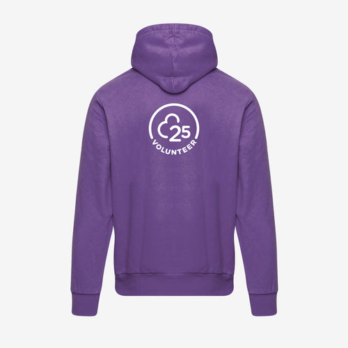 Men's volunteer purple 25 hoodie