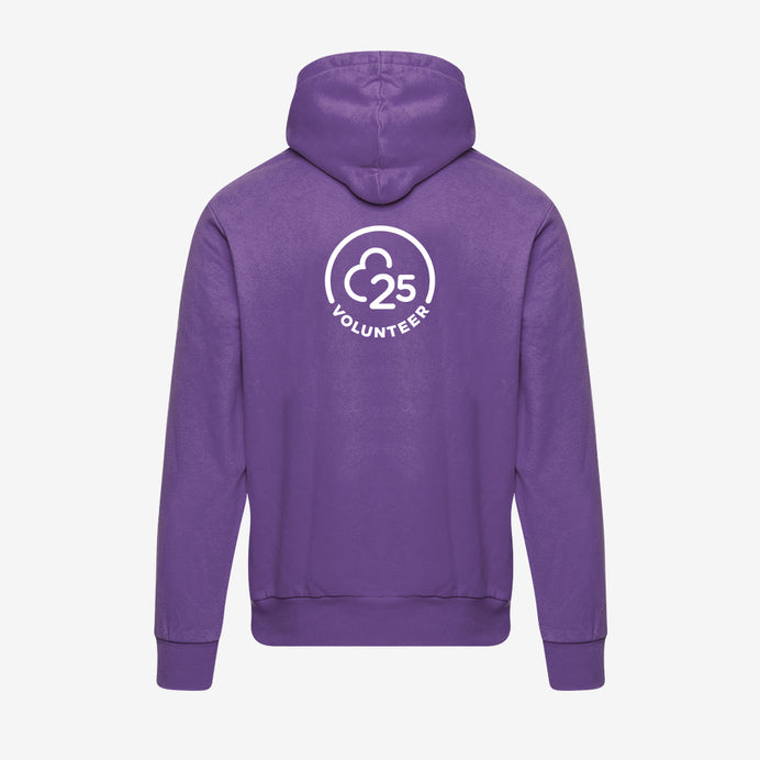Men's volunteer purple 25 hoodie