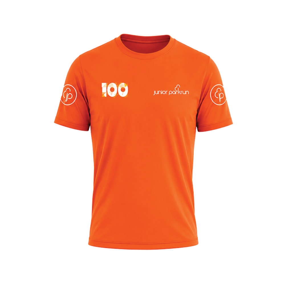 junior parkrun Milestone 100 Tee