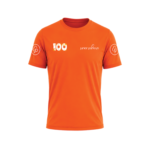 junior parkrun Milestone 100 Tee
