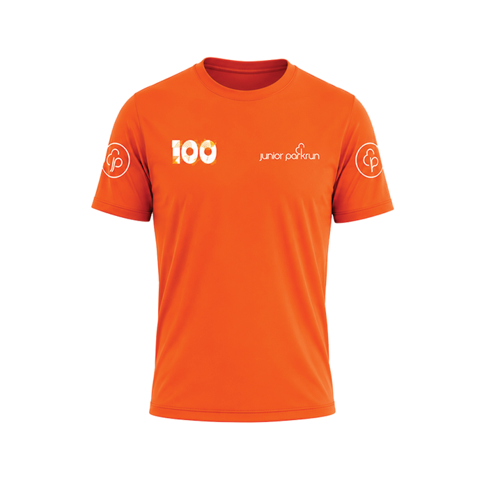 junior parkrun Milestone 100 Tee