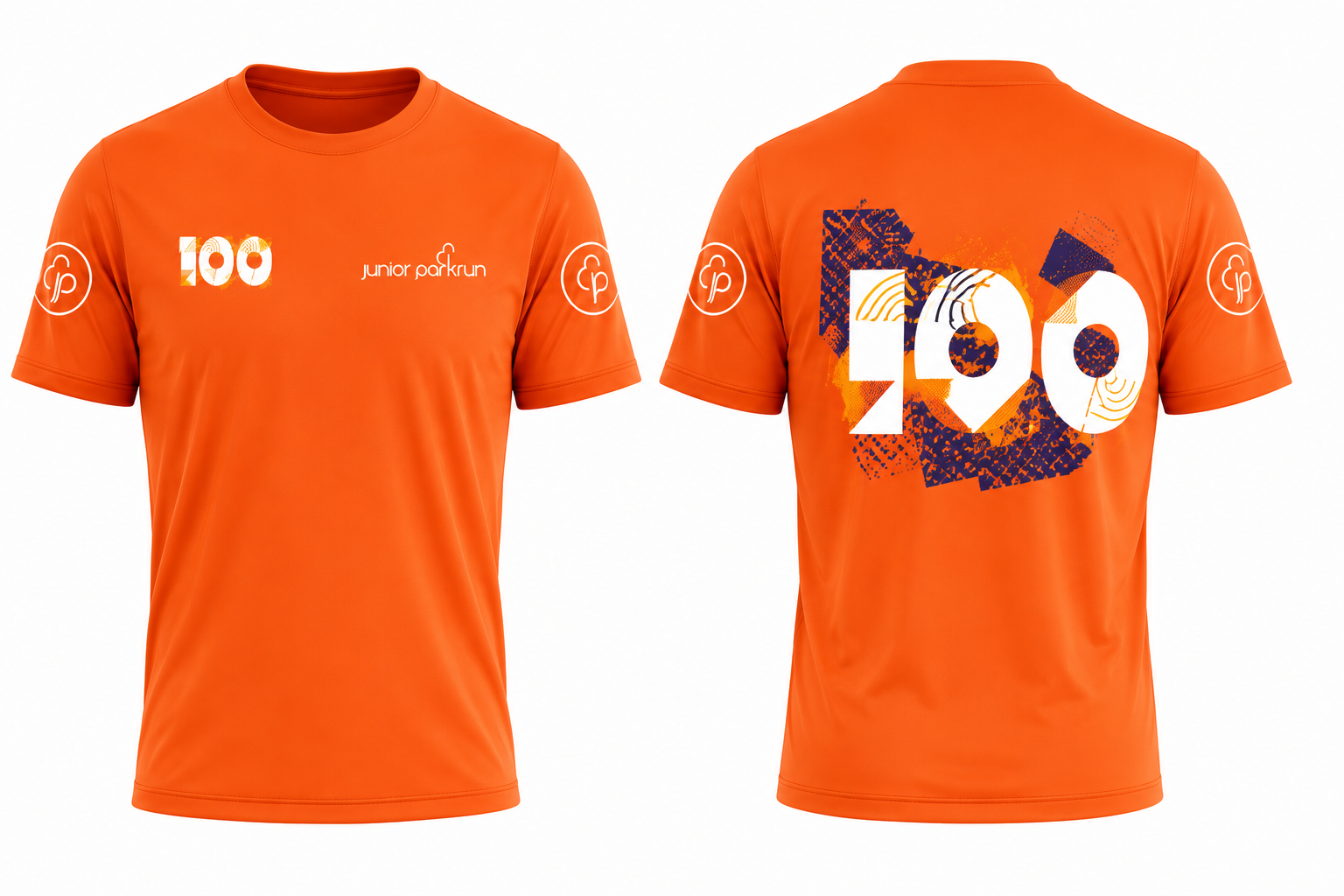 junior parkrun Milestone 100 Tee