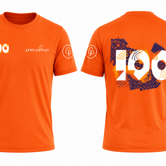 junior parkrun Milestone 100 Tee