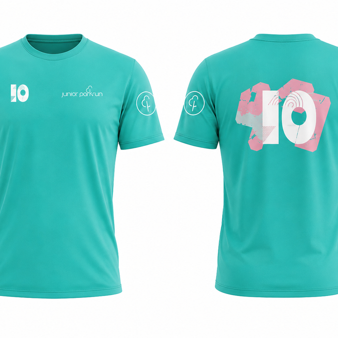 junior parkrun Milestone 10 Tee