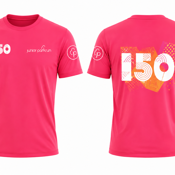 junior parkrun Milestone 150 Tee