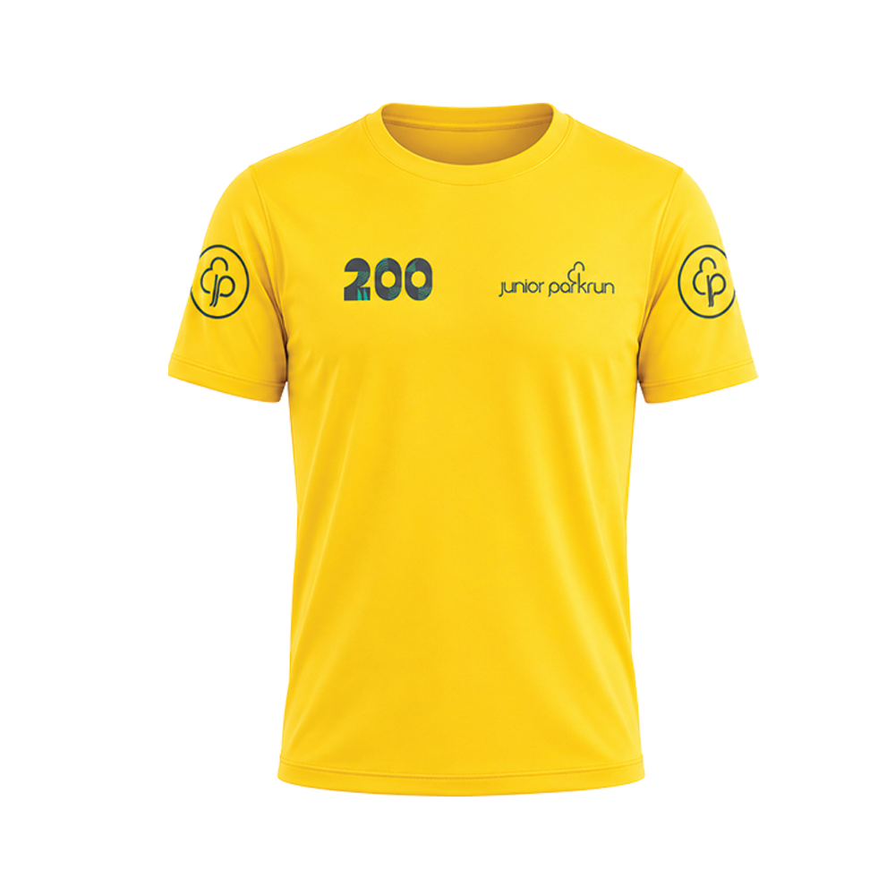 junior parkrun Milestone 200 Tee