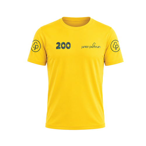 junior parkrun Milestone 200 Tee