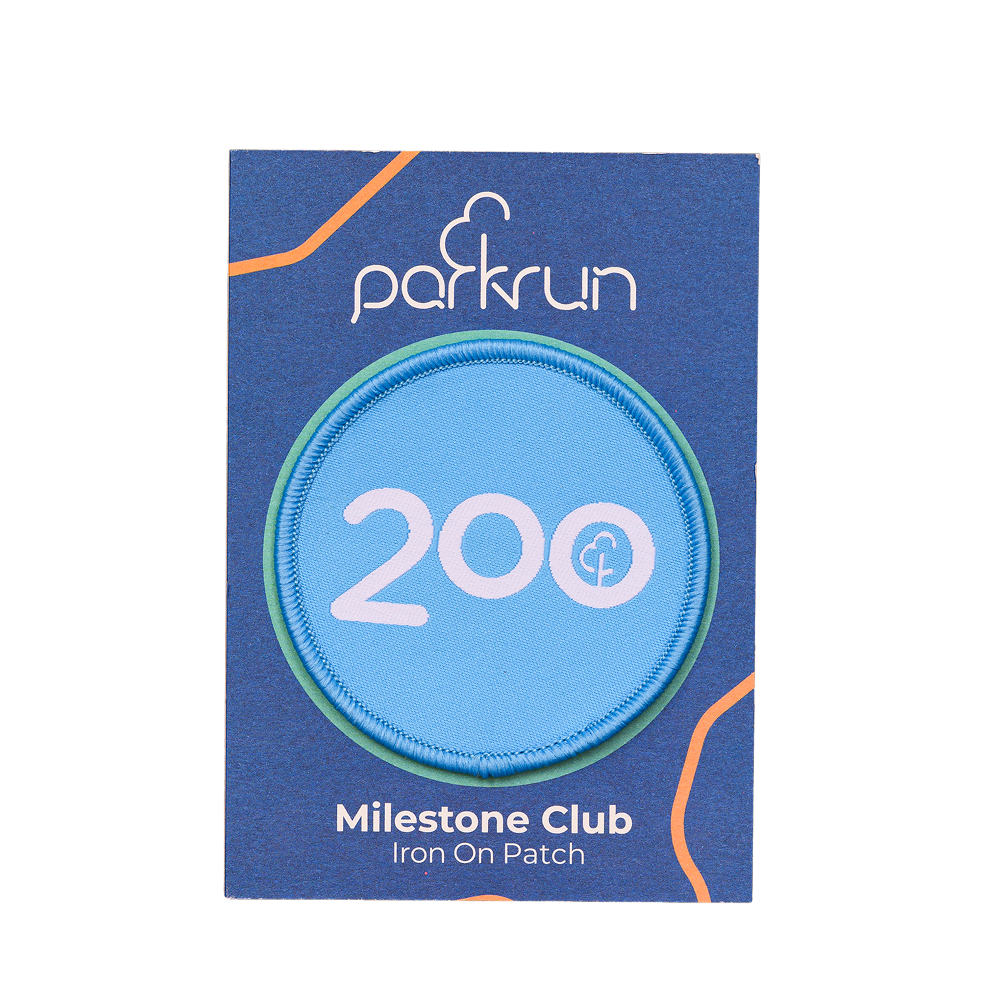 Walk/Run 200 Milestone Woven Patch