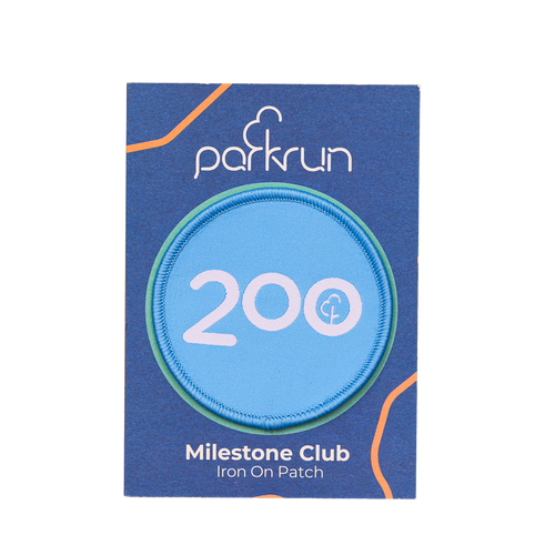 Walk/Run 200 Milestone Woven Patch