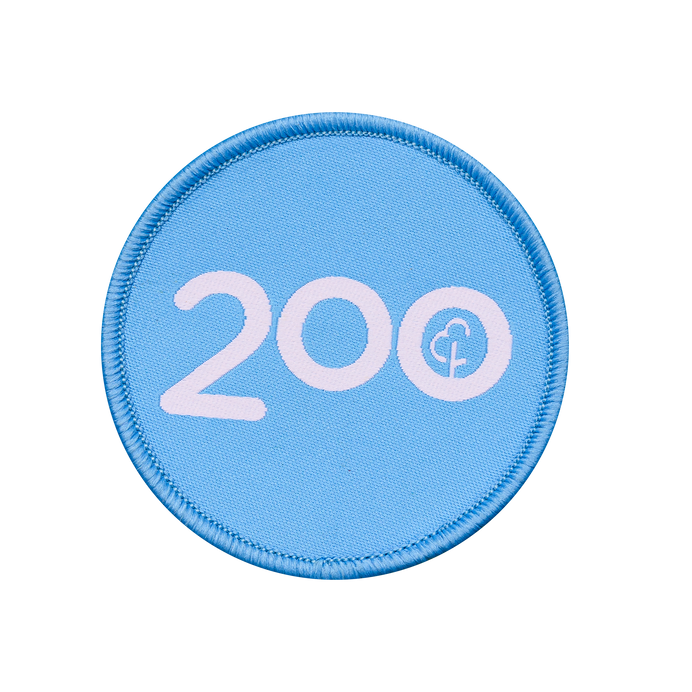 Walk/Run 200 Milestone Woven Patch