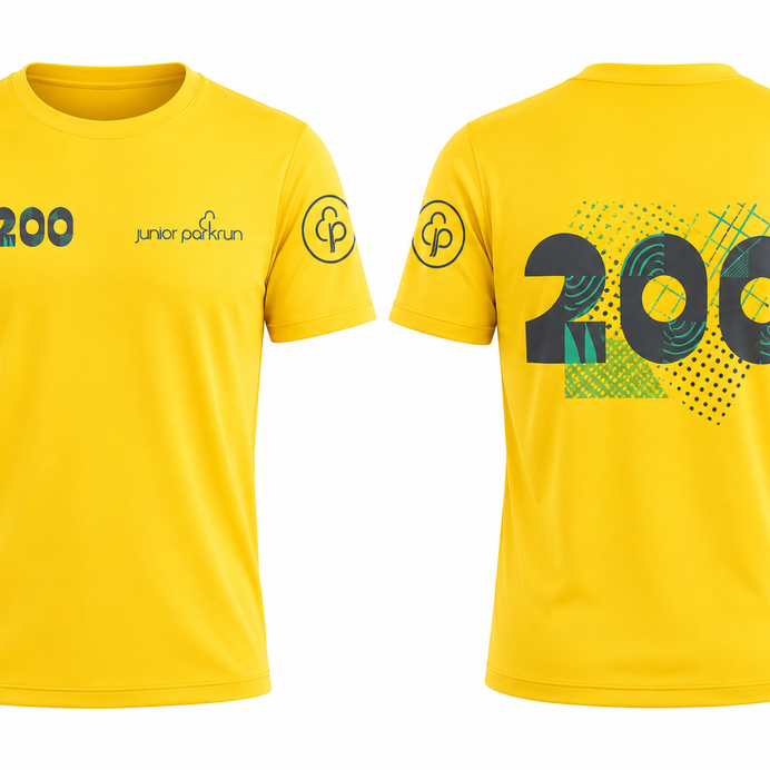 junior parkrun Milestone 200 Tee