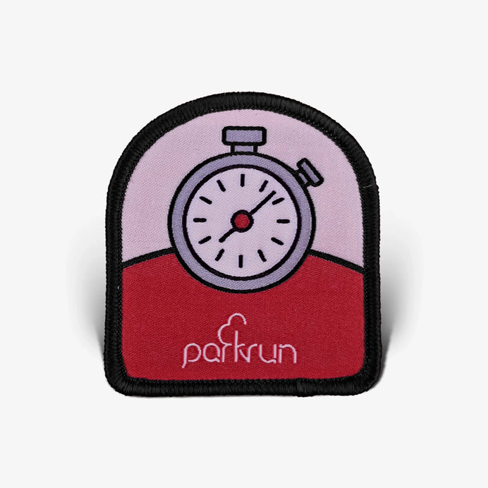 parkrun CHALLENGES Stopwatch Bingo Woven Patch