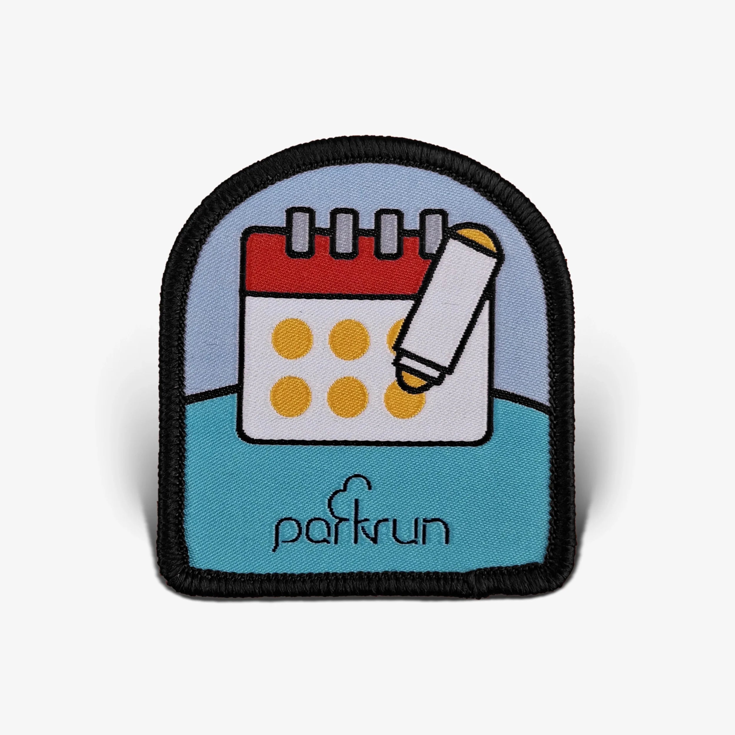 parkrun CHALLENGES Date Bingo Woven Patch