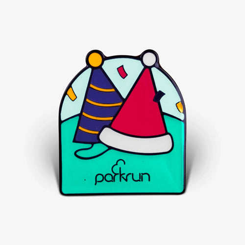 parkrun CHALLENGES Festive Double Pin Badge