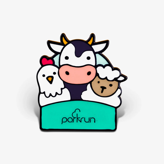 parkrun CHALLENGES Old MacDonald Pin Badge