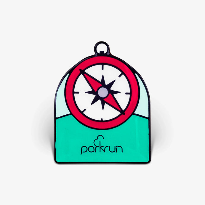 parkrun CHALLENGES Compass Club Pin Badge