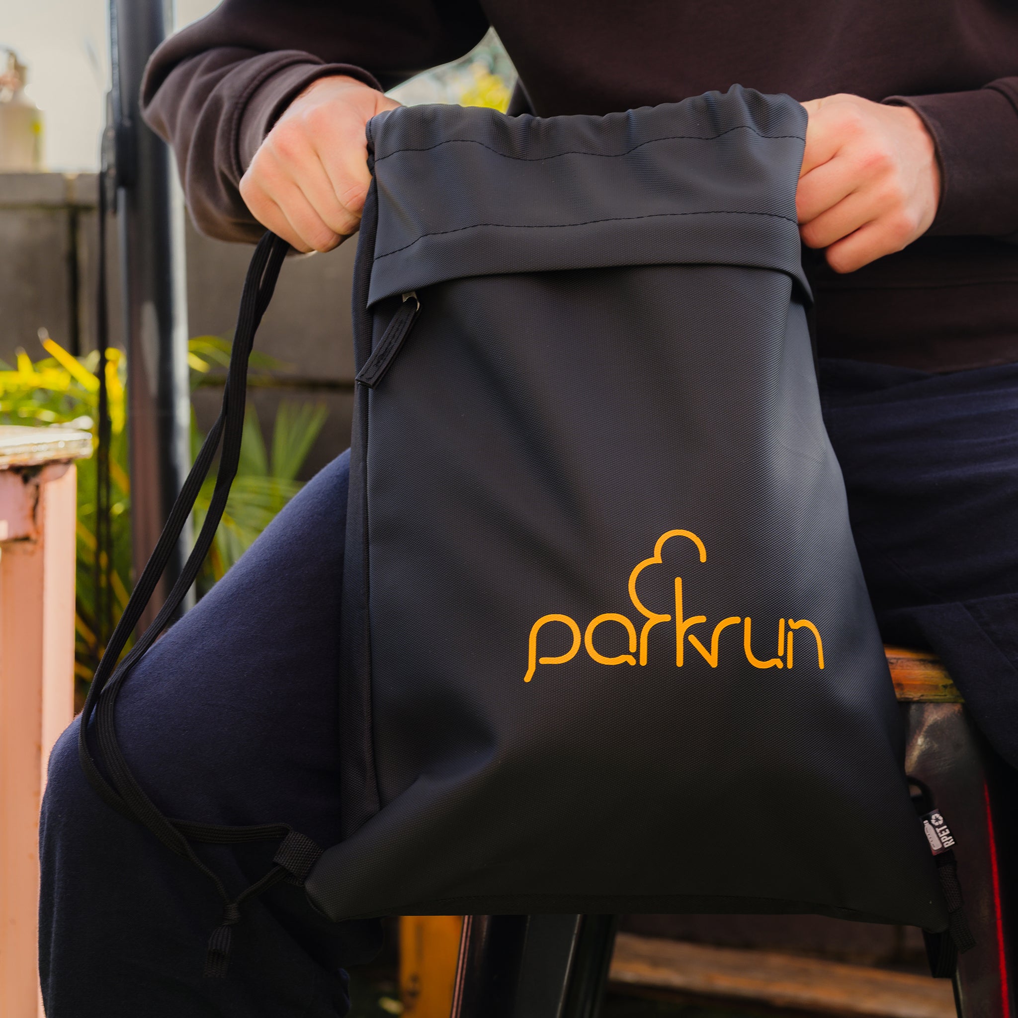 parkrun SWAG RPET Drawstring Bag