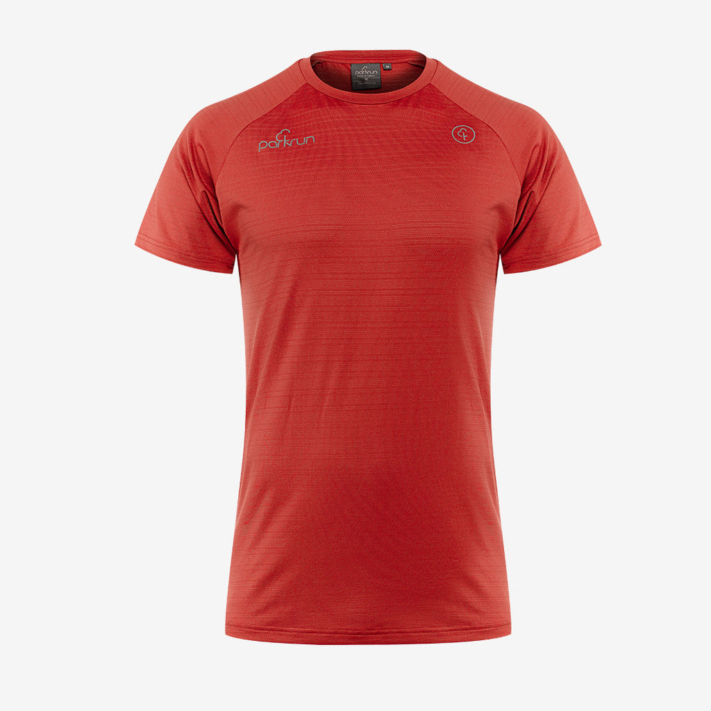 parkrun Milestone Mens Volunteer T-Shirt 50 - Red