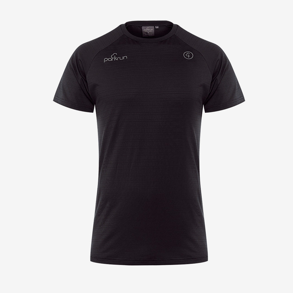 parkrun Milestone Mens Volunteer T-Shirt 100 - Black