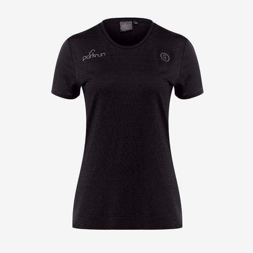 parkrun Milestone Womens Volunteer T-Shirt 100 - Black