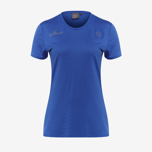 parkrun Milestone Womens Volunteer T-Shirt 500 - Royal