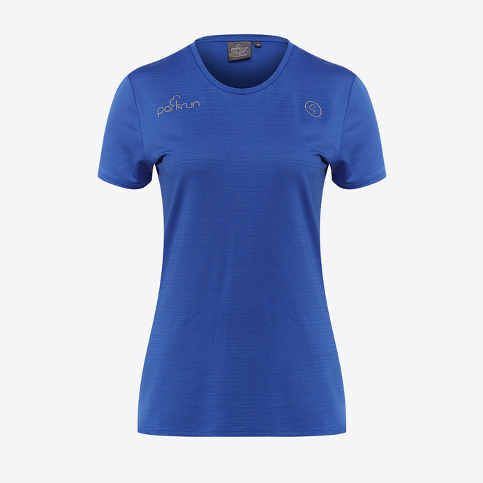 parkrun Milestone Womens Volunteer T-Shirt 500 - Royal