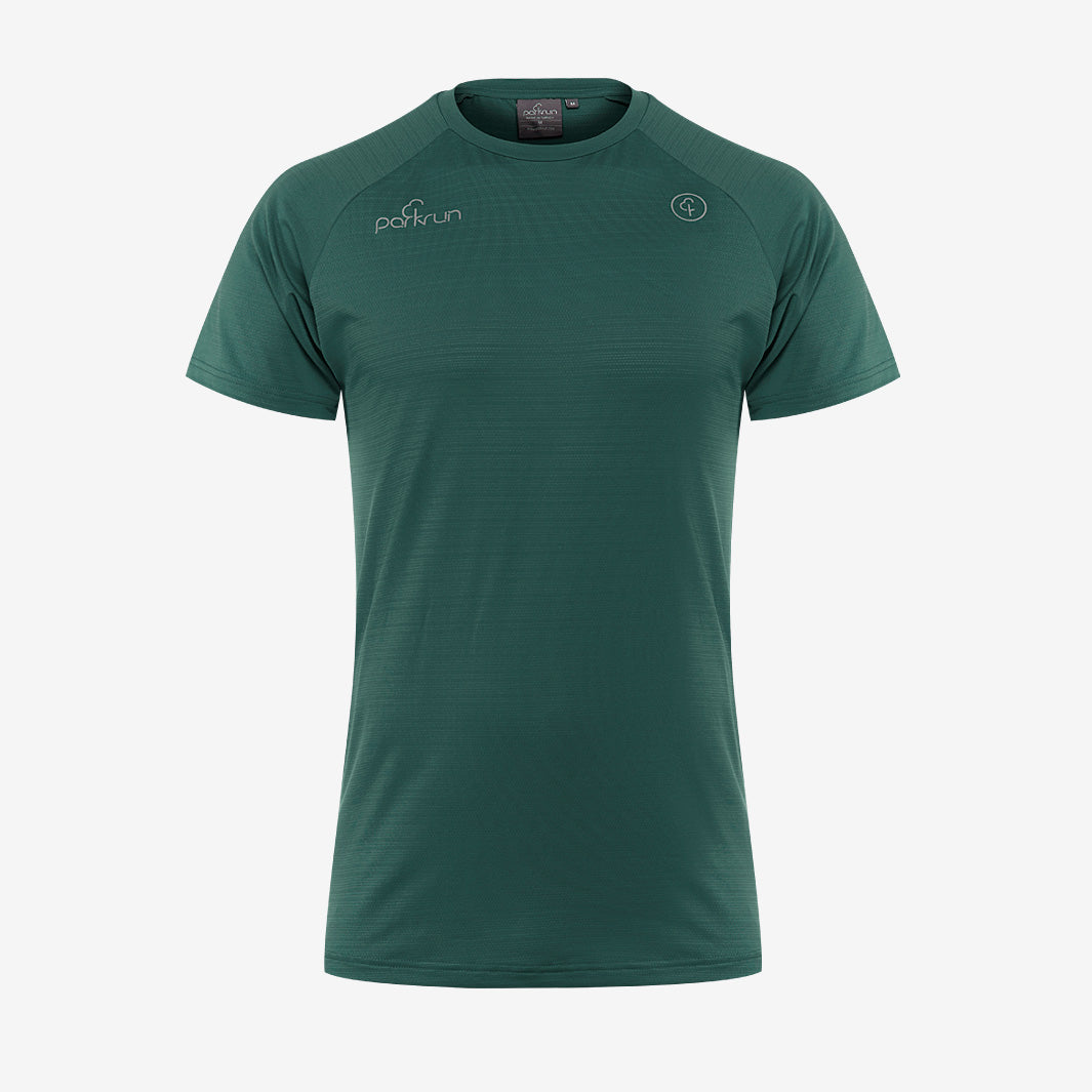 parkrun Milestone Mens Volunteer T-Shirt 250 - Green