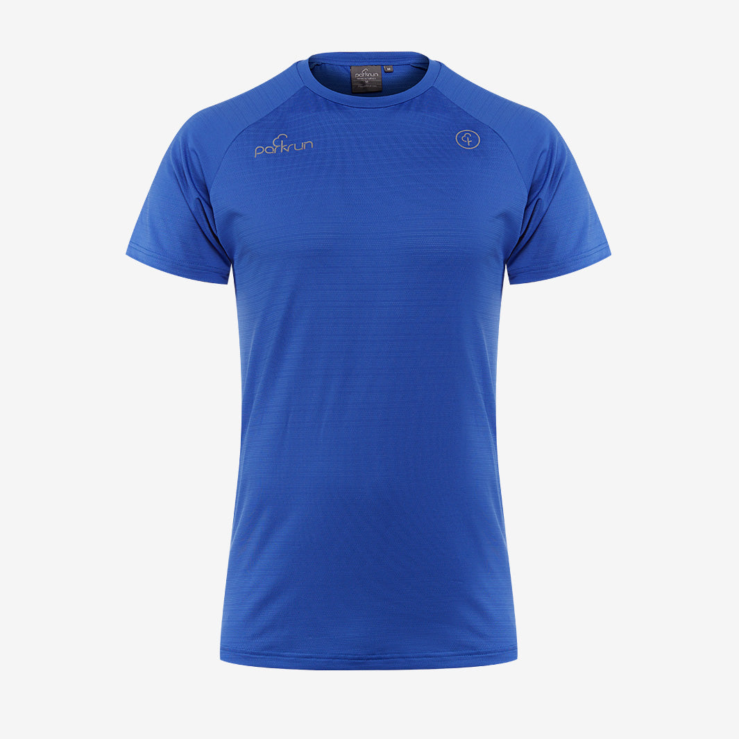 parkrun Milestone Mens Volunteer T-Shirt 500 - Royal