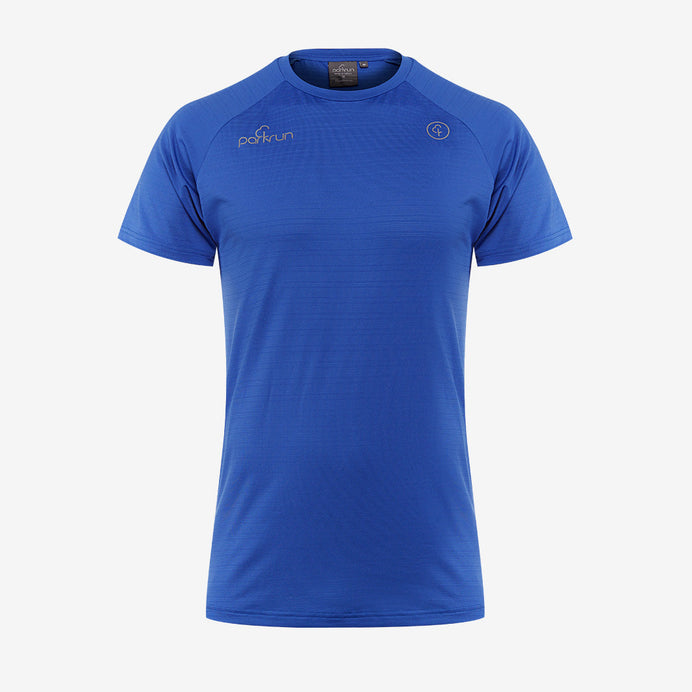parkrun Milestone Mens Volunteer T-Shirt 500 - Royal