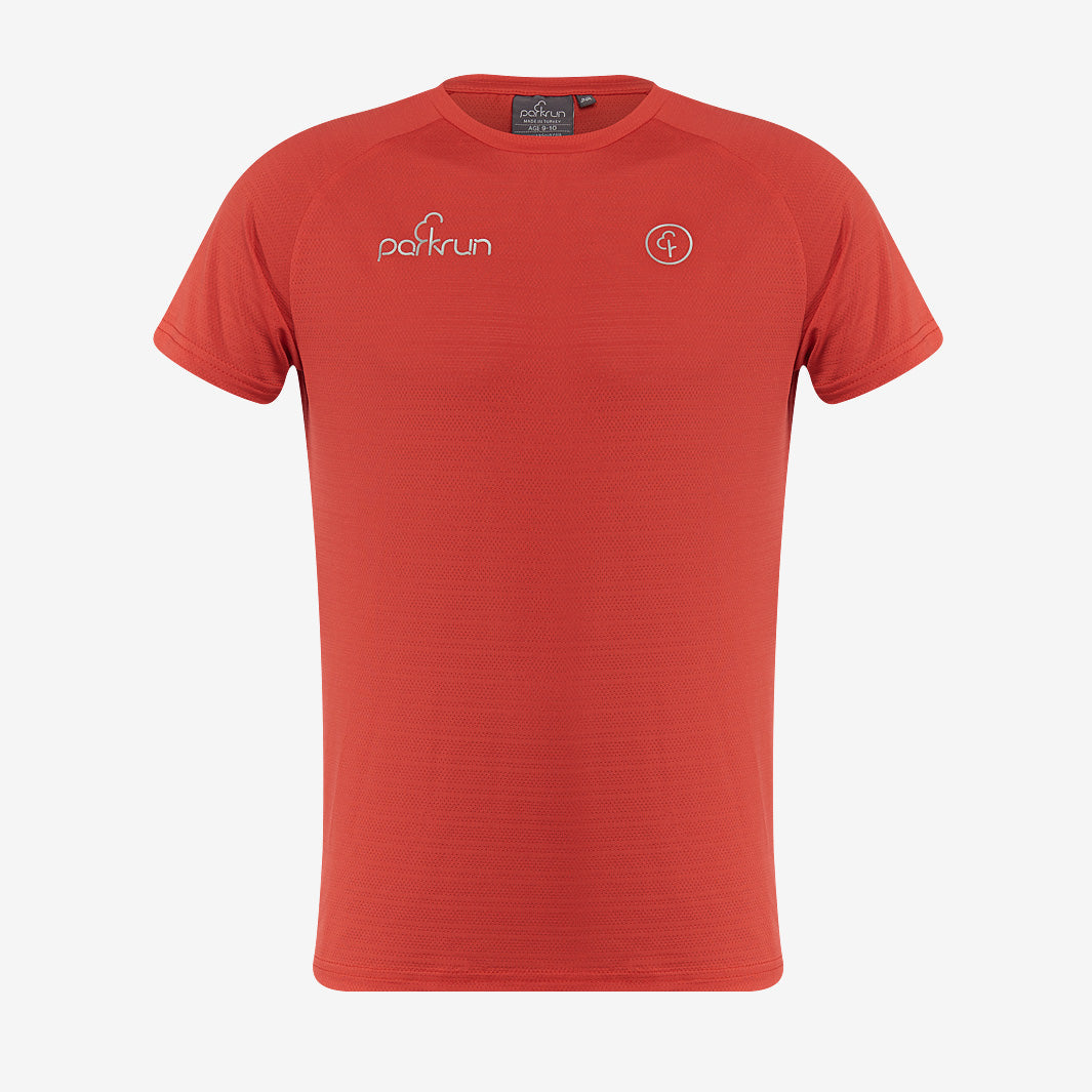 parkrun Milestone Youth T-Shirt 50 - Red