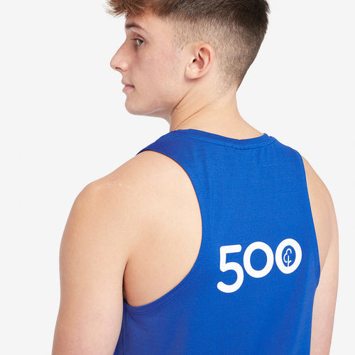 parkrun Milestone Men's Singlet 500 - Blue