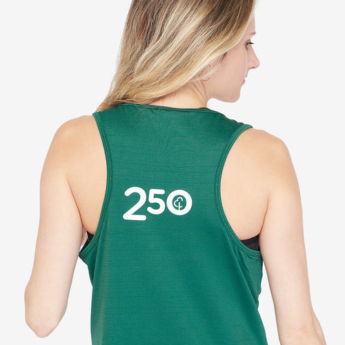 parkrun Milestone Women's Singlet 250 - Green