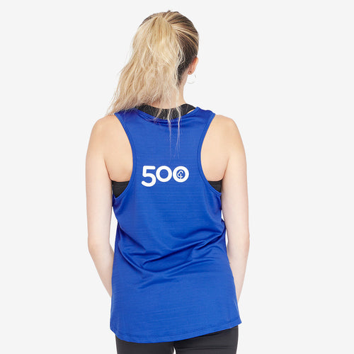 parkrun Milestone Women's Singlet 500 - Blue