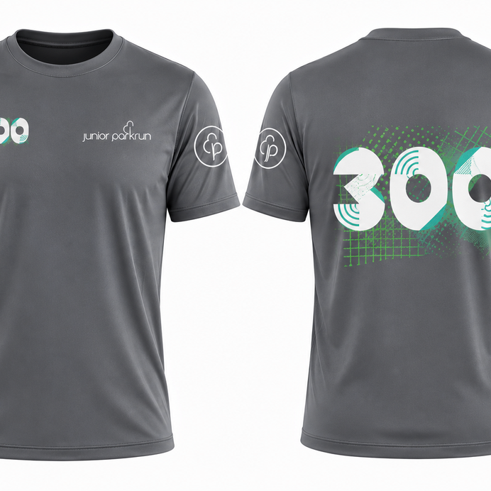 junior parkrun Milestone 300 Tee