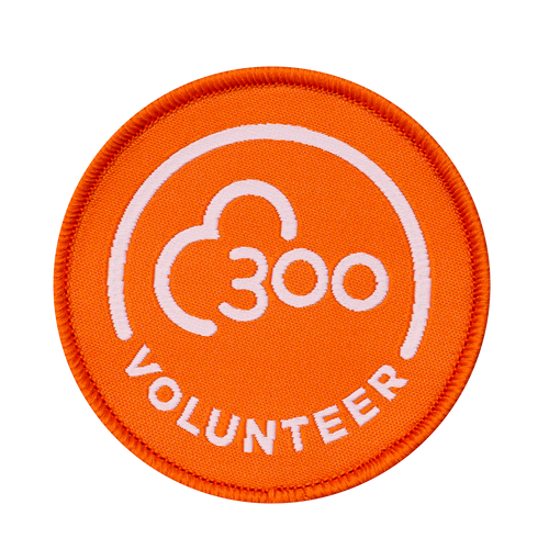 Volunteer 300 Milestone Woven Patch