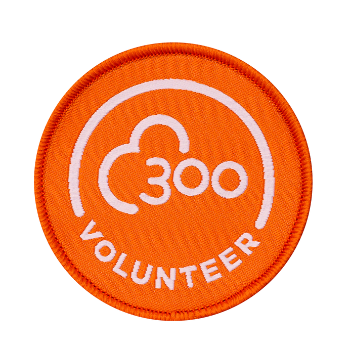 Volunteer 300 Milestone Woven Patch