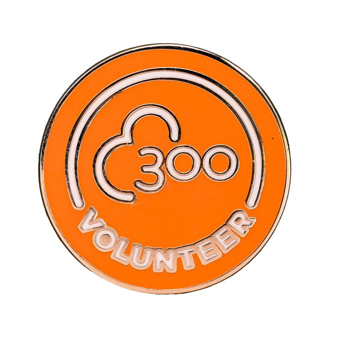 Volunteer 300 Pin Badge
