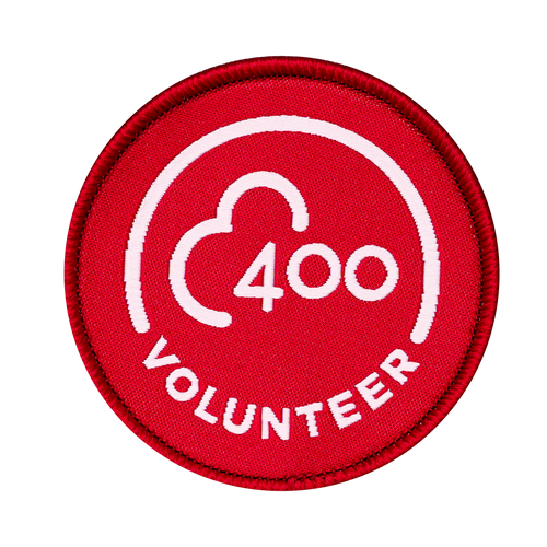 Volunteer 400 Milestone Woven Patch