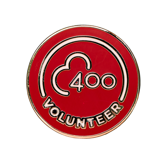 Volunteer 400 Pin Badge
